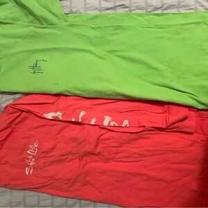 Salt Life Vibrant Green and Red shirts
